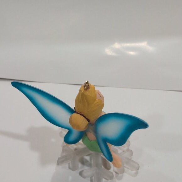 Vintage Grolier Disney Tinkerbell Ornament Decoration On Snowflake - Picture 3 of 5
